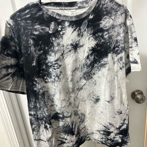 SHEIN Monochrome Tie-Dye Tee